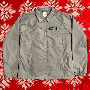 Vans Silver Windbreaker Jacket for Men